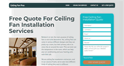 Desktop Screenshot of ceilingfanpros.com